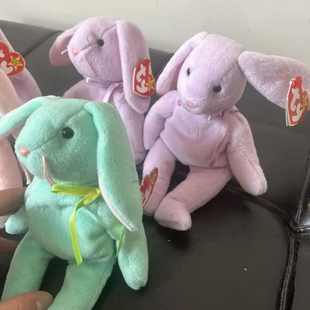 Ty Beanie Babies bunnies Hippie Hoppity Hippity Floppity 1996 Retired Rare